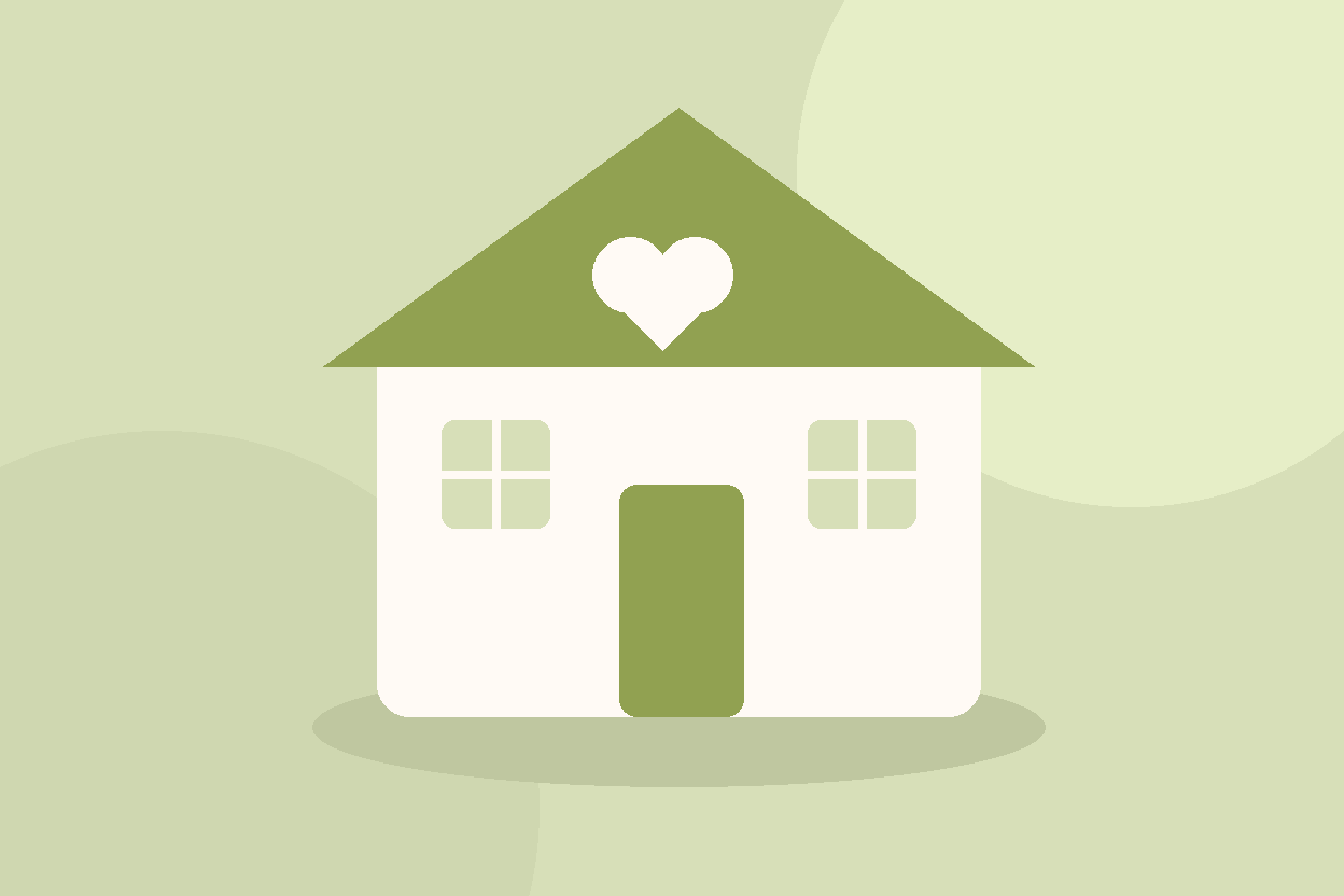 Original illustration for care-sector editorial, welcoming home